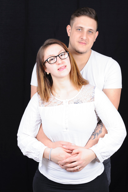 photo couple en studio